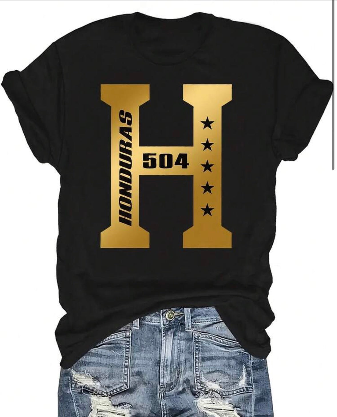 Black & Gold Honduran (H) T-shirt