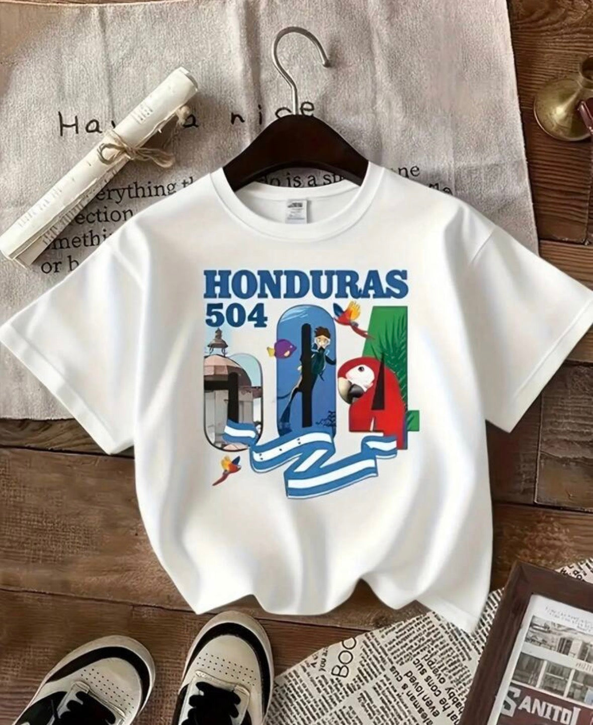 White Honduran 504 T-shirt