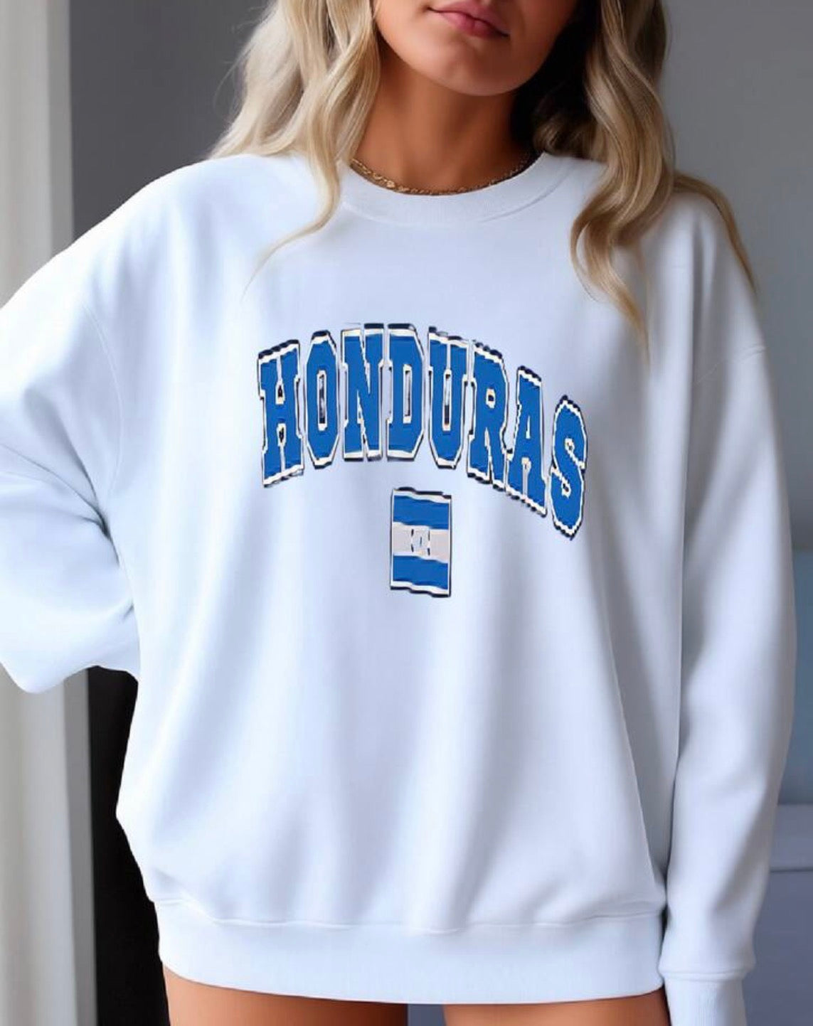 White Embroidered Honduras Sweater